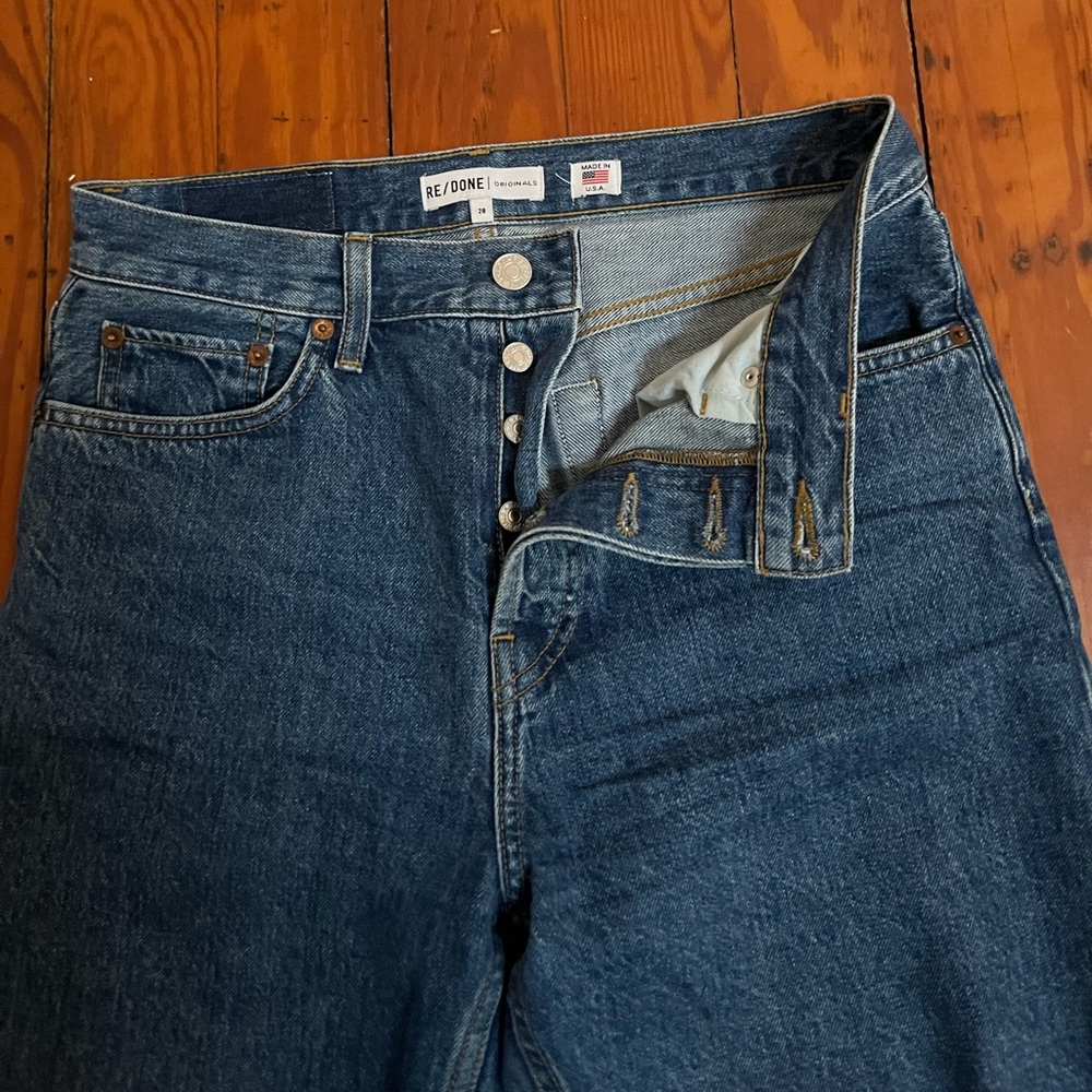 RE / DONE High Rise Stove Pipe Jeans